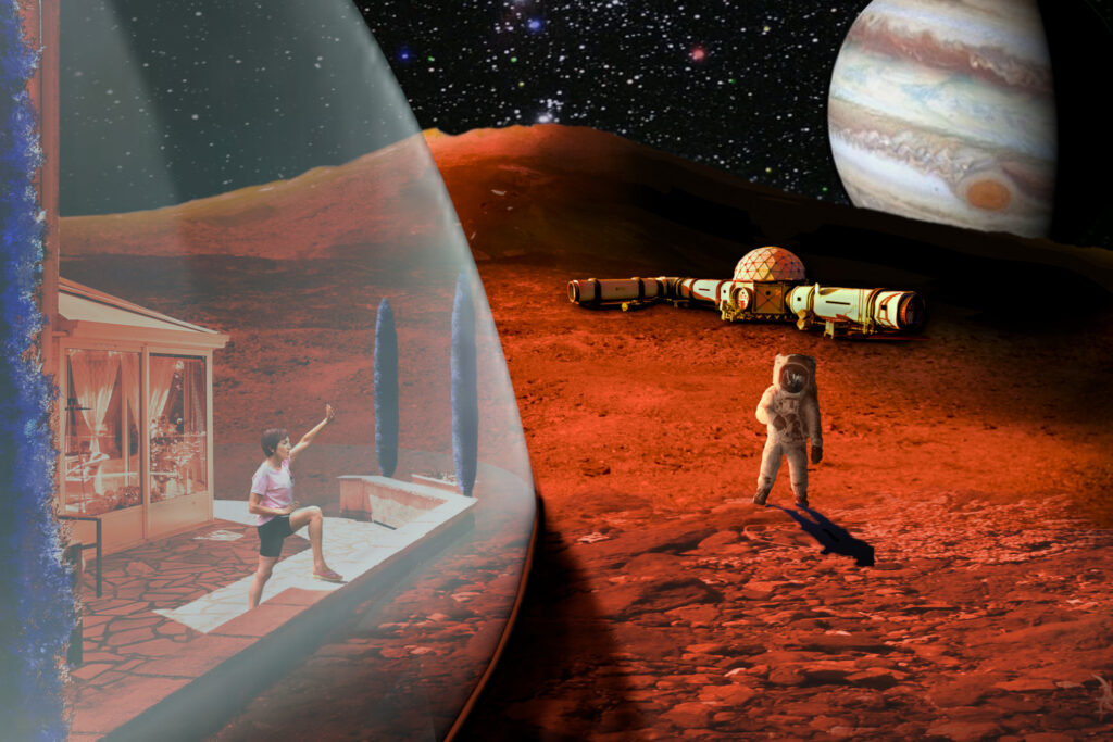 Interprétation d'une vision artistique et imaginaire dans la conquête de mars