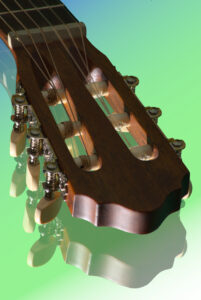 Un manche de guitare