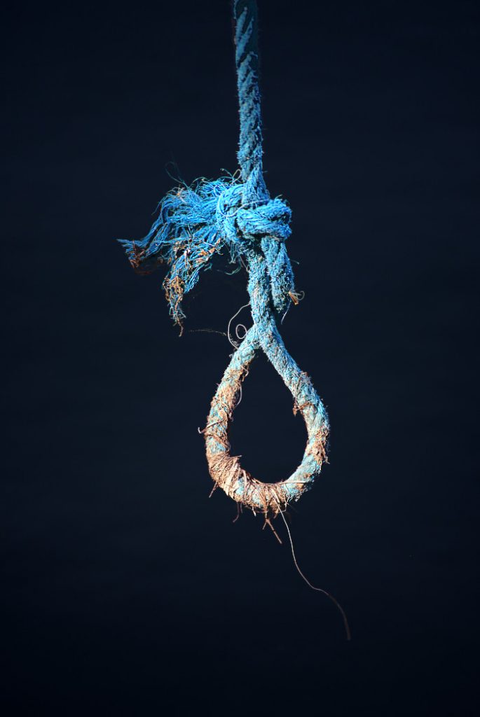 Noeud de cordage de marine